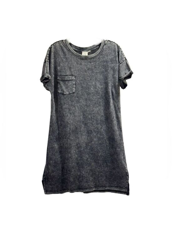 White Crow Dresses & Skirts - White Crow Black T Shirt Dress Buckle Size Small